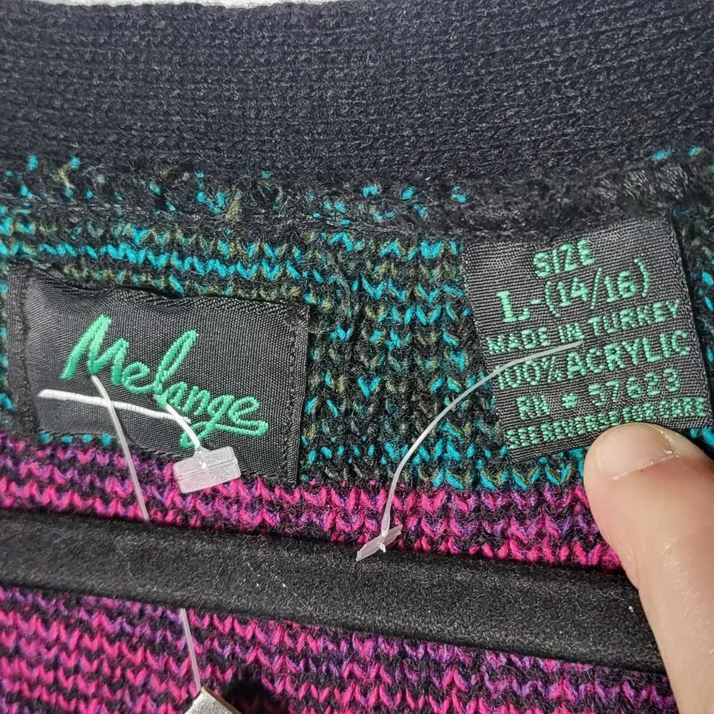 Deadstock Vintage Melange Kids Cardigan Sweater Large NWT‎ Retro Grandpa Fall